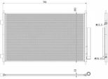 Nrf 350426 - Condensatore Aria Condizionata Oe 80110T7WA01 Con Essiccatore Per HR-V (Ru)