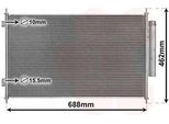 Van Wezel 25015700 Condensatore Climatizzatore Condensatore Climatizzatore Per Honda HR-V (Ru) +Essiccatore