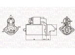 Magneti Marelli 063721334010 - Motorino Di Avviamento, Starter Per Tigra Twintop (X04), Meriva (X03), Corsa D (S07), Corsa C (X01), Combo Tour, Combo, Astra H, Agila A
