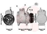 Van Wezel 0800K041 - Compressore Aria Condizionata Oe 95925478 Per Aveo (T250, T255)