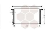 Van Wezel 25005210 - Condensatore Aria Condizionata Oe 80110 S5T E01 Per Civic Vii