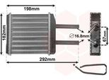 Van Wezel 81006024 - Oe 96314858 Scambiatore Di Calore, Riscaldatore Per Matiz (M200, M250), Spark (M200, M250)