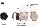 Van Wezel 8100K071 - Compressore Aria Condizionata Oe 96539392 Per Aveo (T250, T255), Lacetti (J200), Aveo (T200)
