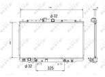 Nrf 53744 - Radiatore Oe 19010P8CA51, Raffreddamento Motore Per Accord Vi