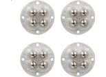 Inf 20PCS Ruote Girevoli, Rotelle Girevoli Adesive, Rotelle Per Mobili Resistenti (Confezione Da 4) Trasparente