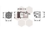 Van Wezel 5900K030 - Compressore Aria Condizionata Oe 30612618 Per S40 I (644), V40 (645)