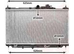 Van Wezel 25002017 - Oe 19010 PT1 902 Radiatore, Raffreddamento Motore Per Accord Iv, Accord V, Prelude