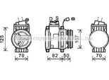 Prasco CTK041 - Compressore Aria Condizionata Oe 95925478 Per Aveo (T250, T255)