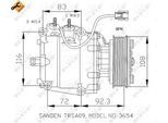 Nrf 32072 - Compressore Aria Condizionata Oe 38800PDEE010M Per Accord Vi, Civic Vii, Civic Viii, Stream (Rn)