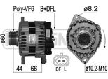 Era 209129A - Alternatore Oe 12 02 118 Per Cruze (J300), Cruze (J305), Cruze (J308), Trax, Astra J, Meriva B (S10), Mokka X (J13)