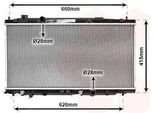 Van Wezel 25002253 - Oe 19010 RB0 004 Radiatore, Raffreddamento Motore Per City V , Jazz Iii