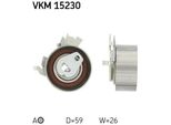 Skf Vkm 15230 - Oe 90528603 Spannrolle, Zahnriemen FüR Captiva, Vectra B (J96), Sintra (Apv), Frontera B (U99), Antara (L07)