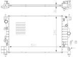 Nrf 550003 - Radiatore Oe 95026325, Raffreddamento Motore Per Trax, Mokka X (J13)