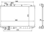 Nrf 53534 - Oe 19010RNAA01 Radiatore, Raffreddamento Motore Per Civic Viii