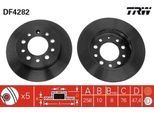 Trw DF4282 - Oe 58411 2C000 Disco Freno Per Coupé (Rd), Coupé (Gk), Tiburon