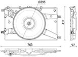 Mahle Cff 546 000P - Ventola Radiatore Oe 13372154 Per Cruze (J300), Cruze (J305), Cruze (J308), Astra J, Cascada (W13), Insignia A (G09), Zafira Tourer C