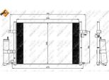 Nrf 35573 - Oe 96484931 Condensatore Aria Condizionata Con Essiccatore Per Lacetti (J200)