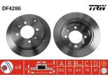 Trw DF4286 - Oe 58411 3C000 Disco Freno Per Matrix (Fc), Sonata Iv (Ef), Magentis
