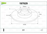 Valeo 197029 - Oe 58411 1C800 Disco Freno, Asse Posteriore Per Accent Iii (Mc), Getz (Tb), I20 (Pb), Rio Ii (Jb)