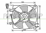 Prasco DW324F001 - Ventola Radiatore Oe 96395500 Per Matiz (M200, M250), Spark (M200, M250)