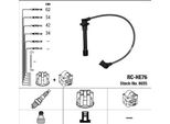 Ngk 8655 - Set Di Cavi Candela Oe 32700 P7A J01 Per HR-V (Gh), Accord Vi, Civic V, Crx Iii (Eg, Eh)