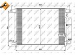 Nrf 35766 - Oe 96469289 Condensatore Aria Condizionata Con Essiccatore Per Aveo (T200), Aveo (T250, T255)