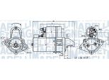 Magneti Marelli 063720519010 - Motorino Di Avviamento, Starter Per Rezzo (U100), Lacetti (J200), Aveo (T250, T255), Stilo, Zafira A, Vectra C (Z02), Vectra B (J96), Tigra Twintop (X04), Tigra (S93), Meriva (X03), Corsa C (X01), Combo Tour, Combo (71), Combo, Astra H, Astra G, Agila A