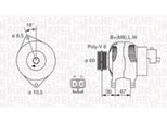Magneti Marelli 063731521010 - Alternatore Per Civic Vii, Astra G, Combo, Corsa C (X01), Meriva (X03)