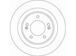 Trw DF6599 - Oe 58411 A6200 Disco Freno Per I30 (Gd), Ceed (Jd), Pro Ceed (Jd)