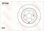 Trw DF7996 - Disco Freno Oe 58411 2P000 Per Grand Santa Fe, Santa Fe Ii (Cm), Santa Fe Iii (Dm), Sorento Ii (Xm)