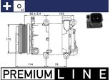 Mahle Acp 864 000P - Compressore Aria Condizionata Oe 1333040 Per Kuga I, Focus Ii, Focus C-Max (DM2), C-Max, V50 (545), S40 Ii (544), C30 (533)