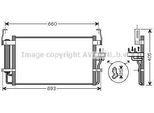 Prasco HY5092D - Oe 976062D000 Condensatore Aria Condizionata Con Essiccatore Per Coupe (Gk), Elantra (Xd), Tiburon