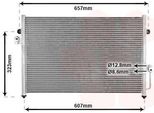 Van Wezel 82005134 Condensatore Climatizzatore Condensatore Climatizzatore Per Hyundai Terracan (Hp)