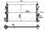 Nrf 53773 - Oe 1300292 Radiatore, Raffreddamento Motore Per Insignia A (G09)