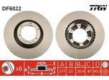 Trw DF6022 - Disco Freno Oe HQ232405 Per Galloper Ii (JK-01)
