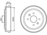 Bosch 0 986 477 225 - Oe 96 470 999 Tamburo Del Freno Per Aveo (T200), Aveo (T250, T255), Spark (M300)