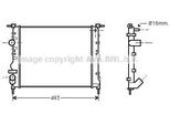 Prasco RTA2271 - Oe 2140000QAV Radiatore, Raffreddamento Motore Per Kangoo (Kc), Kangoo (Fc)
