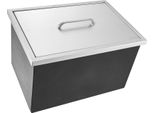 Succebuy 40QT Ghiacciaia Da Incasso, Refrigeratore Di Ghiaccio In Acciaio Inox, 20 "L X 14"" W X 12 ""H Commerciale Contenitore Di Ghiaccio Con Coperchio, Tubo Di Scarico E Tappo, Cucina All'aperto, Vino, Birra Bar"