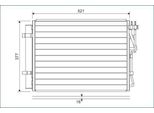 Valeo 822624 - Condensatore Aria Condizionata Oe 97606 1P200 Con Essiccatore Per Ix20 (Jc), Venga (Yn)