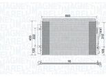 Magneti Marelli 350203978000 - Oe 97606 1U100 Condensatore Aria Condizionata Con Essiccatore Per Santa Fe Ii (Cm)
