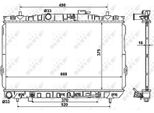 Nrf 53356 - Oe 253102D510 Radiatore, Raffreddamento Motore Per Coupé (Rd), Coupé (Gk), Elantra (Xd), Tiburon