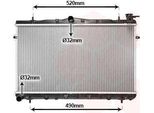 Van Wezel Radiatore Raffreddamento Motore 82002043 Per Hyundai Coupe (Rd) Lantra Ii (J-2)
