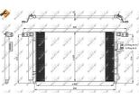 Nrf 35965 - Oe 976062B000 Condensatore Aria Condizionata Con Essiccatore Per Santa Fe Ii (Cm)