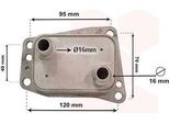 Van Wezel 18013719 - Radiatore Olio Oe 2117645 Per C4 G-Picasso Ii (Da, De), C4 Ii (Nc), C4 Picasso Ii, C5 Iii (Rd), C5 Iii (Rw), DS4, DS5, Jumper, Jumpy (V), DS7 (J), Ducato, C-Max, Focus Iii, Galaxy (Ck), Grand C-Max, Kuga Ii, Mondeo V, S-Max (Cj, WA6), 3008 (0U), 3008 (M), 308 Ii, 308 Sw Ii, 5008 I, 508 (8D), 508 (8E), Boxer, Expert (V), Traveller (V)