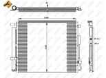 Nrf 350333 - Oe 976062W000 Condensatore Aria Condizionata Con Essiccatore Per Grand Santa Fe, Santa Fe Iii (Dm)