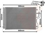 Van Wezel 83005151 - Oe 97606 2S000 Condensatore Aria Condizionata Con Essiccatore Per Sportage (Sl)
