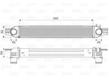 Valeo 818545 - Intercooler Oe 0384 L7 Per Nemo, Fiorino, Bipper Tepee, Bipper (Aa)