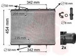 Van Wezel 40002267 - Radiatore Oe 1330S5, Raffreddamento Motore Per Berlingo, C3 Picasso (Sh), C4 (La), C4 G-Picasso I (Ua), C4 I (Lc), C4 Ii (Nc), C4 Picasso I (Ud), C5 Ii (Rc), C5 Ii (Re), C5 Iii (Rd), C5 Iii (Rw), DS4, DS5, 308 Sw I, Partner, Partner Tepee, 407, 407 Sw (6D, 6E), 3008 (0U), 307, 307 Cc (3B), 307 Sw (3H), 308 Cc (4B), 308 I, 5008 I, Rcz