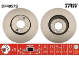 Trw DF4957S - Disco Freno Oe 51712 A6600 Per Grandeur (Hg), I30 (Fd), I30 (Gd), Veloster (Fs), Ceed (Jd), Pro Ceed (Jd), Soul Ii (Ps)