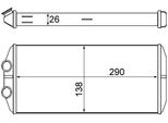 Mahle Ah 15 000S - Oe 6448Q6 Scambiatore Di Calore, Riscaldatore Per Berlingo, C4 G-Picasso I (Ua), C4 Picasso I (Ud), Partner Tepee, Partner, Partner Origin (G)